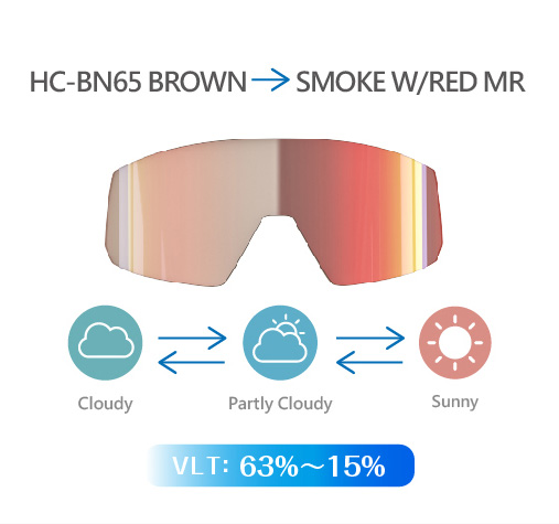 HC-OR70 ORANGE  SMOKE W/RED MR