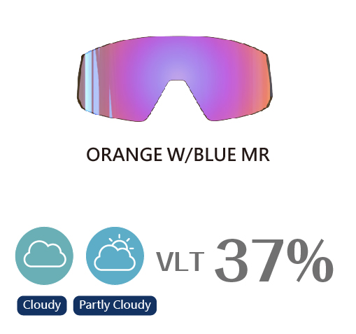 ORANGE W/BLUE MR