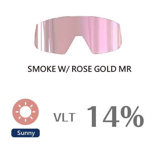 SMOKE W/ ROSE GOLD MR